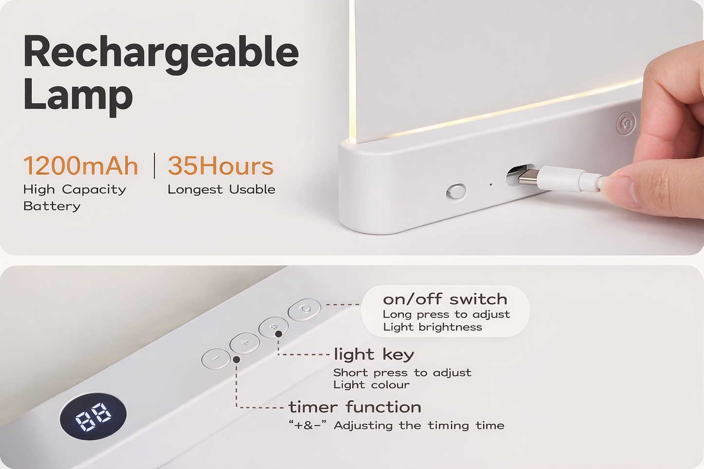 Cozy LED Book & Night Light