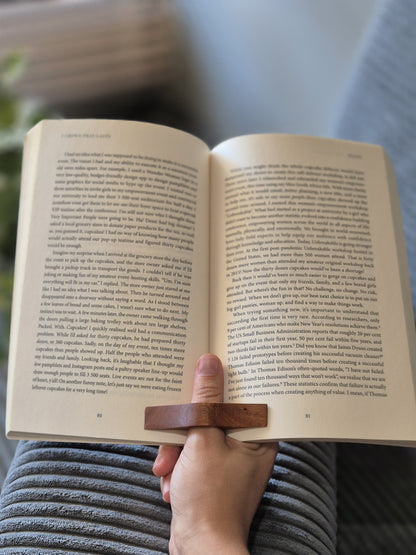 Cozy Wooden Page Holder